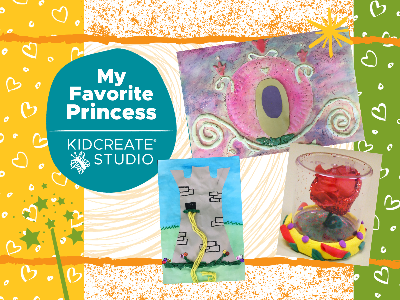 Kidcreate Studio - Eden Prairie. My Favorite Princess Weekly Class (18 Months-6 Years)